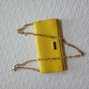Furla large Leather Babylon Continental Wallet Purse Color: Sunny 028